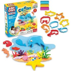Resim Oyun Hamuru 150gr - Okyanushayvanları Çok Renkli 