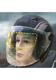 Resim Motosıklet Kaskı İçın Yağmur Kaydırıcı 1 Adet 