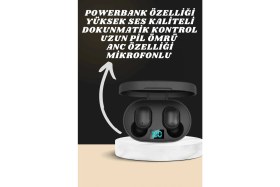 Resim MiraLive Dijital Göstergeli Kulaklık ve 7 Kordonlu Akıllı Saat Android ve Ios Uyumlu Uyku Takibi Sesli Görüşme 