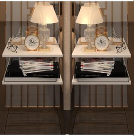 Resim Kenzlife komodin guiseppe 2 li set byz komidin 39*19 2 parça duvara monte askı aparatlı (mng) 