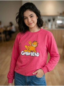 Resim Ela Kız Çocuk Karakter Kız Çocuk Mevsimlik Sweatshirt Fuşya 