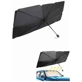 Resim Belirtilmemiş Güneş Önleyici Katlanabilir Oto Araba Güneşlik Şemsiye Tip Ön Cam 