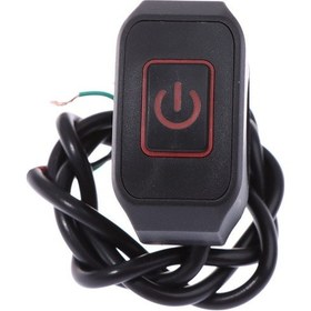 Resim Aubyhe 12v 22mm Su Geçirmez Kilitli Arka Işık Motosiklet, Atv, Bisiklet Yön Direği Anahtar Aksesuarı Kırmızı 