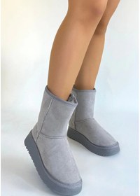 Resim Sophia Gri Süet Bot Gri 