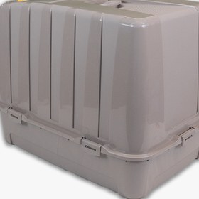 Resim Jumbo Dev Büyük Boy Kapalı Kedi Tuvaleti, Filtreli ve Kürek Hediyeli, 67,5x47x51 cm - VN11095 - Kahve 