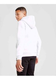 Resim Tshirthane Big Bang Logo Baskılı Unisex Çocuk Kapüşonlu Beyaz Sweatshirt 