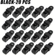 Resim Sunshine011 20 Adet Heavy Duty Çadır Kelepçesi - Su Geçirmez Dayanıklı Kamp Klipsi 