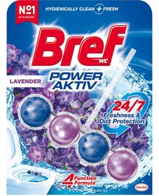 Resim Bref Power Aktiv Katı Tuvalet Bloğu 5 Adet Lavanta Tekli (5'Lİ SET) 