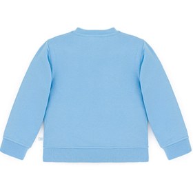 Resim Ses Çıkaran Bebek Mavisi Bisiklet Yaka Sweatshirt - Bebek Mavisi / 2-3 yaş 