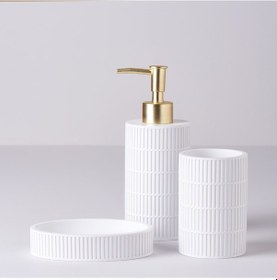 Resim Linens Nube Banyo Seti 3 Parça Beyaz 