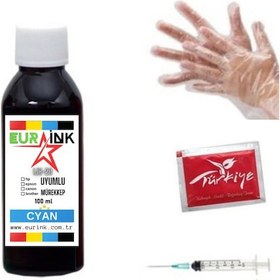 Resim Brother Dcp-t720dw Yazıcı Uyumlu Mürekkep Cyan 100 Ml 
