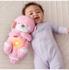 Resim Fisher Price Uyku Arkadaşı Su Samuru Pembe, Nefes Alıp Veren Pelüş Bebek Oyuncağı Jlj33 
