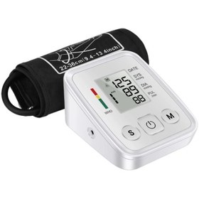 Resim Kol Tipi Sesli Ev Ölçüm Cihazı Akıllı Tansiyon Aleti Monitörü 