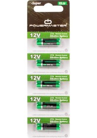 Resim Powermaster Super 27A 12 V Alkalin Pil 5'li 