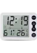 Resim Ts-9606-wb Geniş Ekran Alarm Zamanlayıcı Sıcaklık Nem Ölçer Beyaz Siyah Beyaz + Siyah 