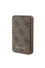 Resim Guess Taşınabilir Powerbank Lisanslı Pu Deri 4g Logolu 5000mah 15w Kahverengi 