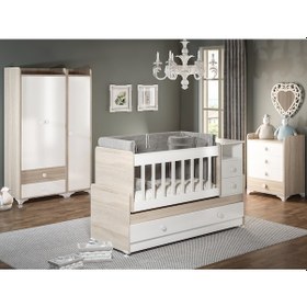 Resim Patiko Sw 704a Büyüyebilen Bebek Odası Takımı Sonomo Kahverengi 