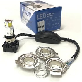 Resim MOTOSPARTAN LEZEN FAR AMPULÜ LED M02D-3LEDLİ H4 