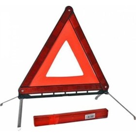 Resim Compax üçgen reflektör metal ayaklı katlanır kutulu uyarı ikaz levha 