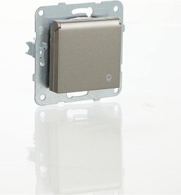 Resim Novella Antrasit Kapakli Toprakli Priz Mekanizma+düğme Kapak Çabuk Bağlantiçocuk Koruma 