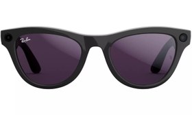 Resim Ray-Ban Meta Skyler Yapay Zeka Destekli Akıllı Gözlük Shiny Black Transitions Amethyst Beden 52 