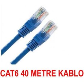 Resim Alfais 4219 Cat6 İnternet Ethernet Rj45 Lan Kablosu 40 Metre 