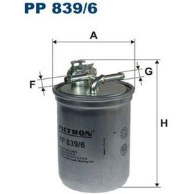 Resim FILTRON PP839/6 Mazot Filtresi (Volkswagen: Sharan 1.9Tdi 00-) 1120224 7M0127401A PP8396 (WC222595) 
