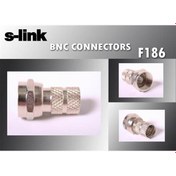 Resim S-link SL-F186 18mm rg6 10lu Paket Erkek Konnektör 