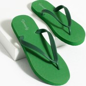 Resim Bermody Erkek Rahat Parmak Arası Yeşil Basic Plaj Terliği Flipflops 