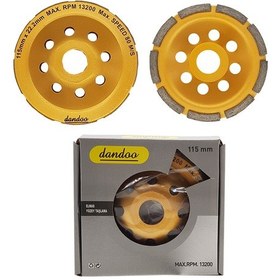 Resim Dandoo 115 Mm Tek Sıra Elmas Beton Taş Yüzey Silme Temizle Diski 