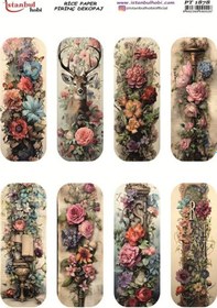 Resim Pirinç Dekopaj Kağıdı 30x42cm Pt-1878 Çiçekler 