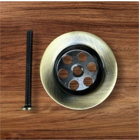 Resim İsaoğlu Yapı Antik Gold Lavabo Gideri Antik Gold Lavabo Süzgeci Bütün Lavabolara Uygun Sifon Gold Altın 