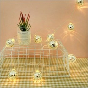 Resim Star Global Mini Dekoratif Disko Topu Süsleme 10LU LED Pilli 