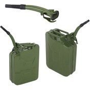 Resim Genel Markalar Nishell Metal Benzin Yakıt Bidonu Flex Uçlu 10 lt 