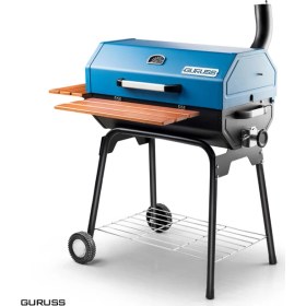 Resim Guruss 75 cm Kömürlü Barbekü Mangal Mavi 