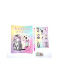 Resim Dolphin Studio Pets Tüylü Pvc Çantalı Kırtasiye Seti Pt-7746 