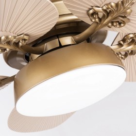 Resim Fancium DKF-507 LED Aydınlatmalı Uzaktan Kumandalı Bej Tavan Vantilatörü 