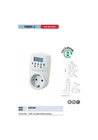 Resim Horoz Timer-2 Priz Tipi Dijital Zaman Saati Haftalık Zamanlama 409392037 
