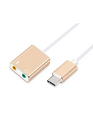 Resim KEEPRO Typec ses kartı type-c sound card typec mikrofon kulaklık ayırıcı 