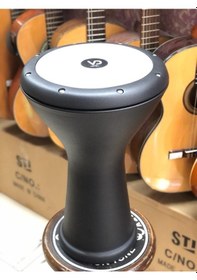 Resim Vatan Alüminyum Döküm Siyah Mat Boyalı Darbuka/çömlek 