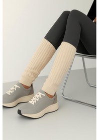 Resim Cotenconcept 3 Çift Basic Kalın Pamuk Karışımlı Tozluk Krem-beyaz 