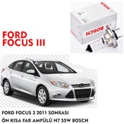 Resim FORD FOCUS 3 2011 SONRASI ÖN KISA FAR AMPÜLÜ H7 55W BOSCH 
