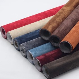 Resim Lüks Peluş Mikrofiber Araba İç Kaplama - Kendinden Yapışkanlı, Esnek Kapı Paneli & Merkezi Konsol Kılıfı, 30.48cm x 149.86cm, Çoklu Renk Seçenekleri 