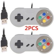 Resim 2pcs-color-2pcs Usb 2.0 Pc Gamepad Kablolu Oyun Denetleyicisi Joystick Joypad Oyun Denetleyi İçin Snes Joystick & Gamepad 45424591 