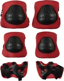 Resim 6'lı Yüksek Korumalı Paten,kaykay,bisiklet koruma seti dizlik bileklik dirseklik koruyucu set 