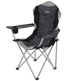 Resim Regatta Kruza Siyah Katlanır Kamp Sandalyesi 