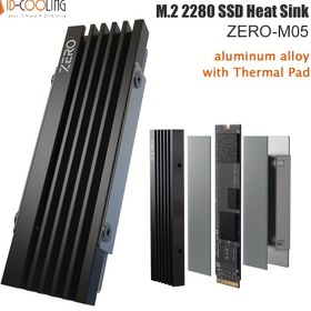 Resim ID-SOĞUTMA M.2 2280 SSD Isı Emici ZERO-M05 - Termal Pedli Alüminyum Alaşım, Katı Hal Sürücüleri için Verimli Soğutma, Siyah Radyatör Tasarımı, Standart M.2 2280 SSD Kartları ile Uyumlu, Geliştirilmiş SSD Performansı | Kanallı Isı Emici | Alüminyum Alaşımlı Lavabo 