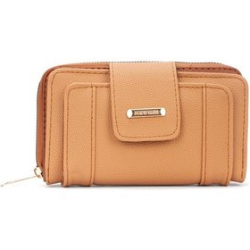 Resim Newish Polo Kadın Deri Desenli Telefon Kağıt Para Bölmeli Kartlık Ve Cüzdan - New389 Turuncu 