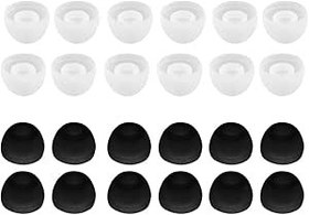 Resim HUIOP 12 Pairs 24 ADET SML Silikon 4.5mm Kulaklık Yastık Yedek Kulaklık kulaklık Kulak pedleri Jel Kulaklık MP3 H090 Için İpuçları Kapakları Rastgele Renk ve boyut 