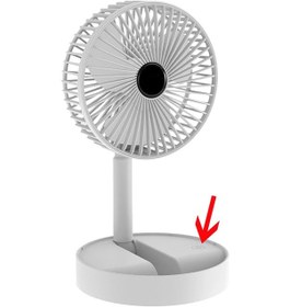 Resim Usb Şarj Edilebilir Sessiz Katlanabilir Elektrikli Vantilatör 3v Anahtarlı Beyaz 